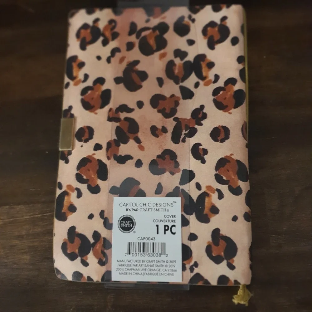 Capitol Chic Designs Craft Smith Planner Bundle Leopard Cover Sticker Washi Tape